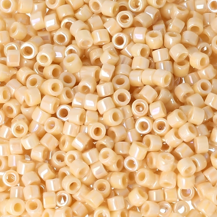 DB1571 Miyuki Delica Seed Beads 11/0 Opaque Pear AB 7.2GM