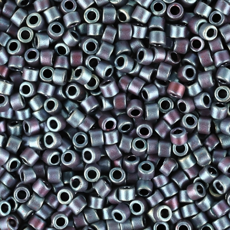 DB0325 Miyuki Delica Seed Beads 11/0 Matte Metallic Blue Iris 7.2GM