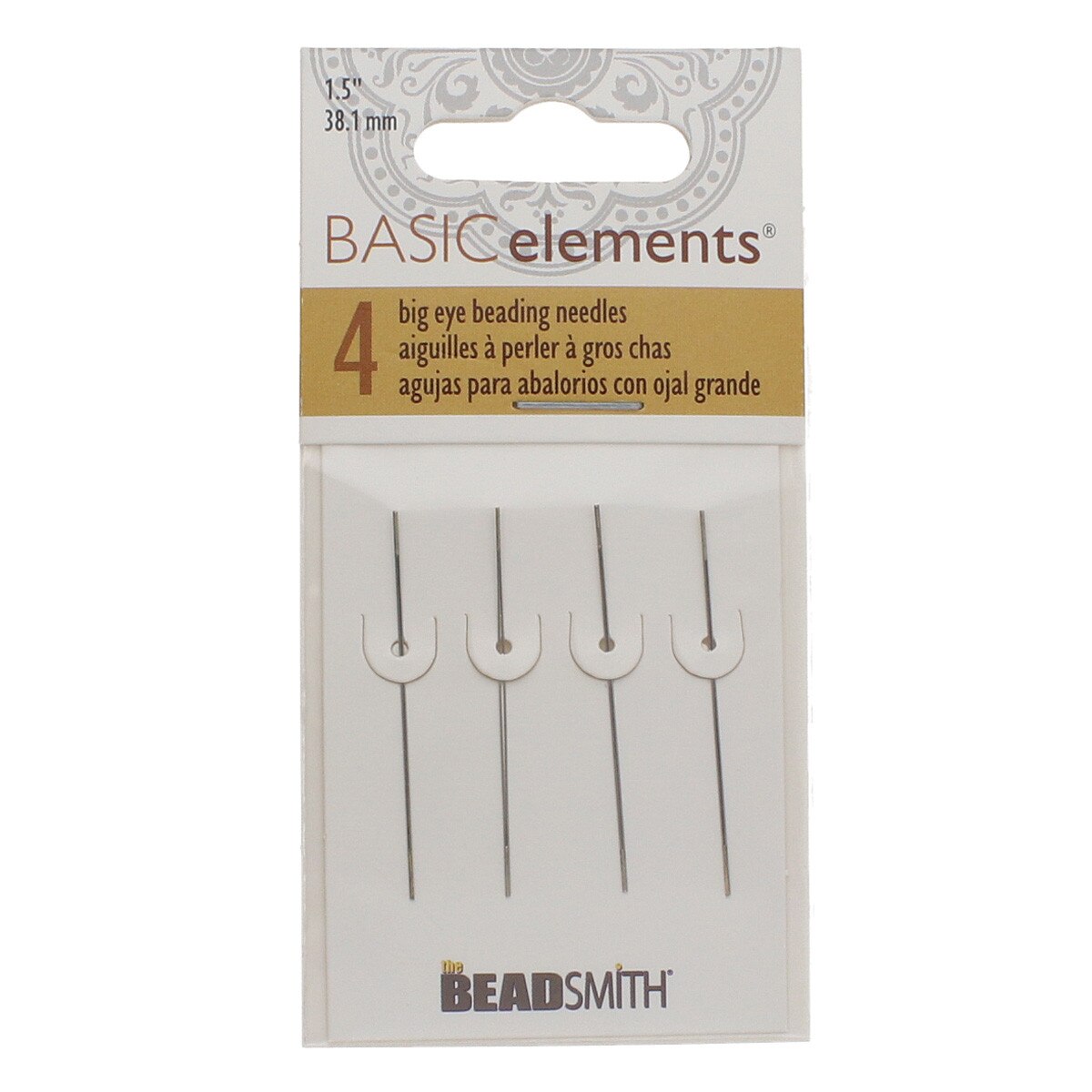 Beadsmith Big Eye Needles 1.5 Inch – Pack of 4 needles