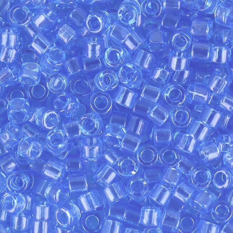 DB1110 Miyuki Delica Beads 11/0 Transparent Azure Blue 7.2GM