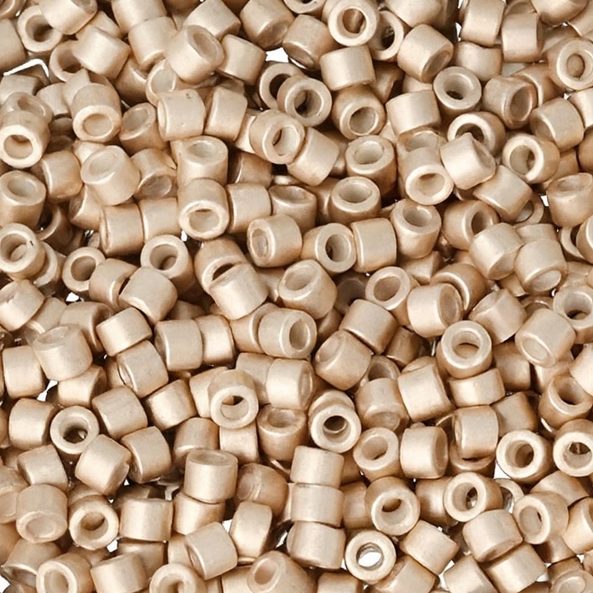 DB1158 Miyuki Delica Beads 11/0 Galvanized SF Lt Smoky Champagne 7.2GM