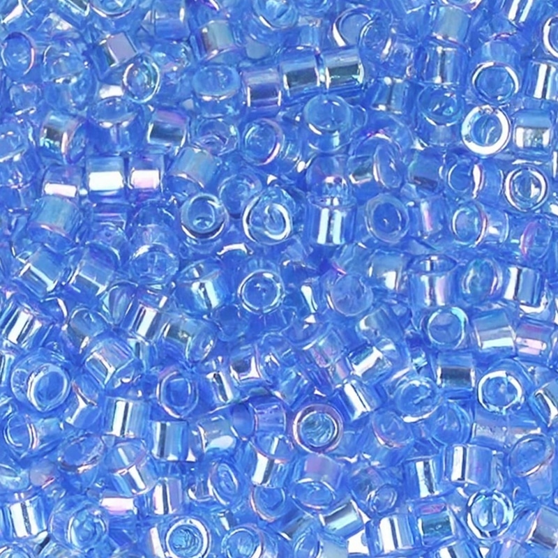 DB1250 Miyuki Delica Beads Size 11/0 Azure Blue AB 7.2GM