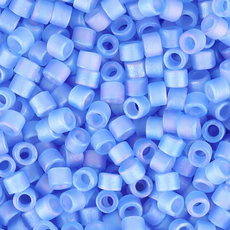 DB1285 Miyuki Delica Beads 11/0 Matte Azure Blue AB 7.2GM
