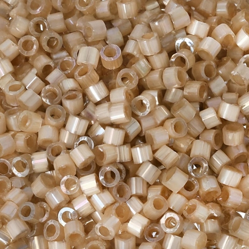 DB1862 Miyuki Delica Beads 11/0 Silk Inside Shell AB 7.2GM