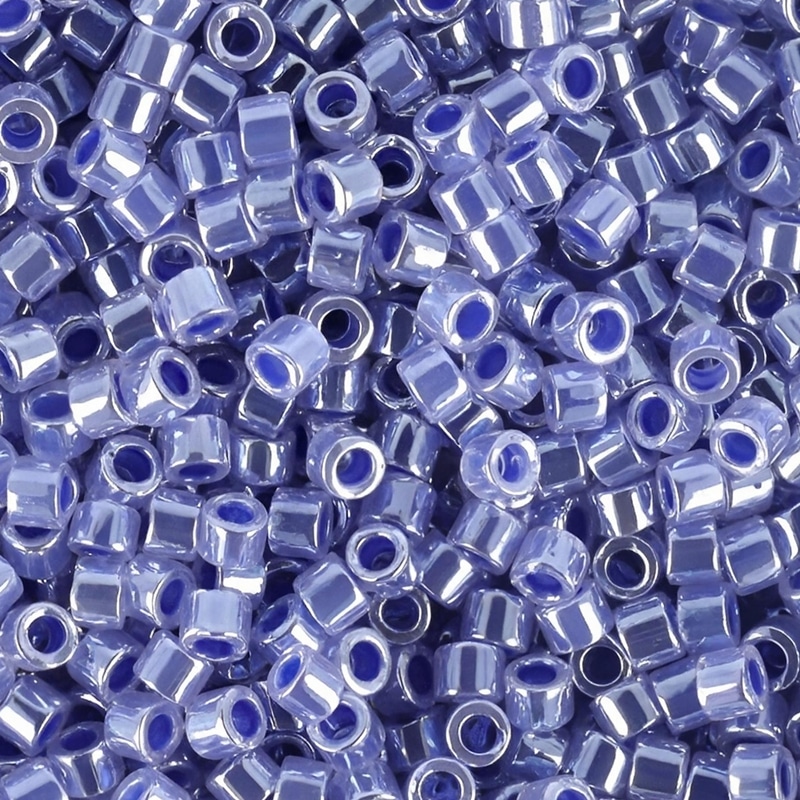 DB0243 Miyuki Delica Beads 11/0 Lined Crystal Medium Blue 7.2GM