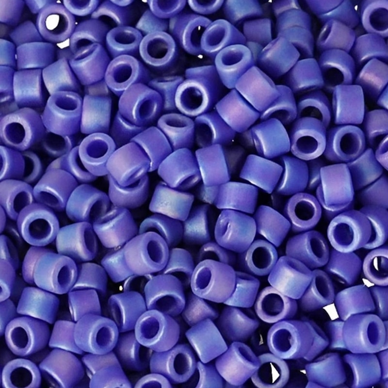 DB0880 Miyuki Delica Beads 11/0 Matte Op Dark Blue AB 7.2GM