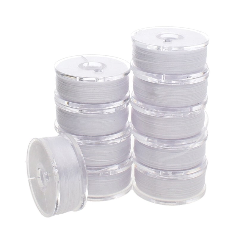 Nyline Beading Thread White Size B 0.20mm 75YD