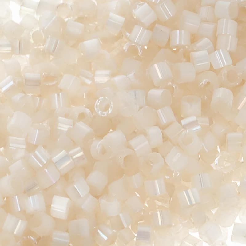 DB1874 Miyuki Delica Beads 11/0 Silk Inside Pale Apricot AB 7.2GM