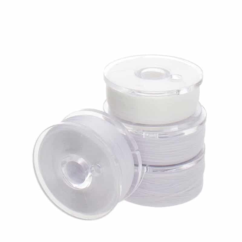 Nyline Beading Thread White Assorted Sizes 0, 00, B, D