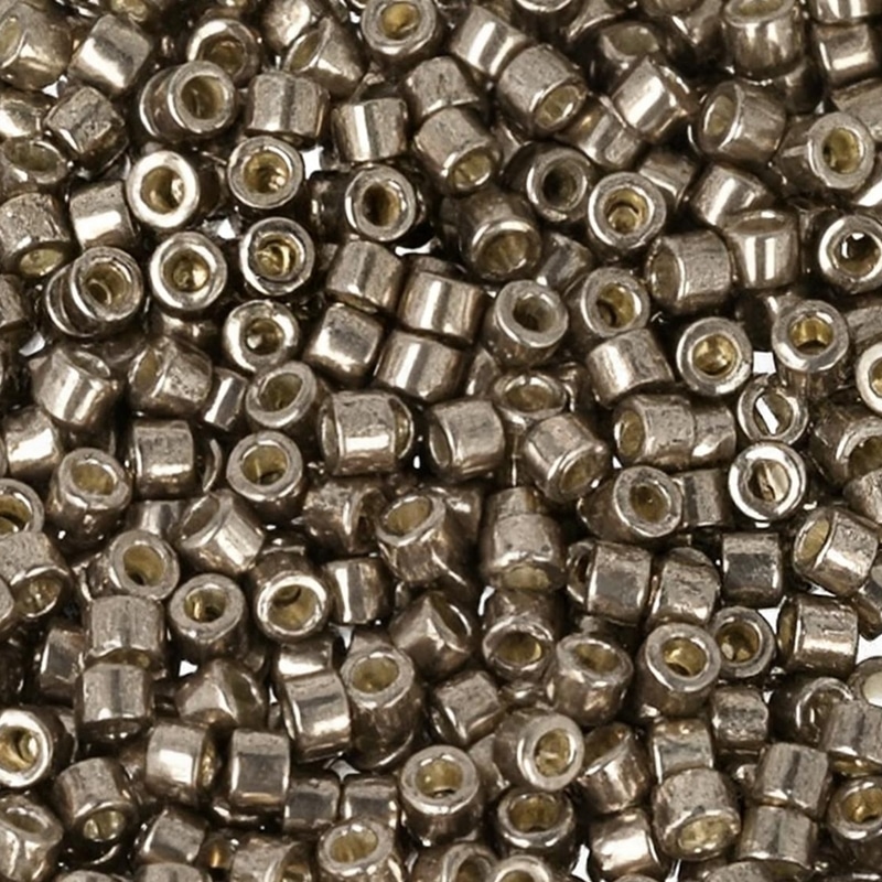 DB1852 Miyuki Delica Seed Beads 11/0 Duracoat Galvanized Pewter 7.2GM