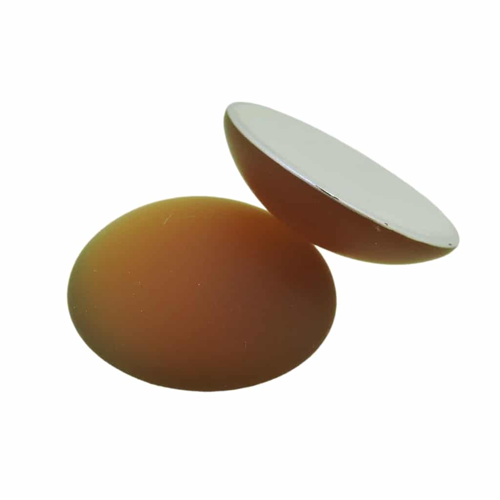 Lunasoft Lucite Cabochon 24mm Round Light Topaz