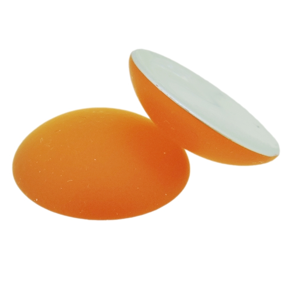Lunasoft Lucite Cabochon 24mm Round Mango