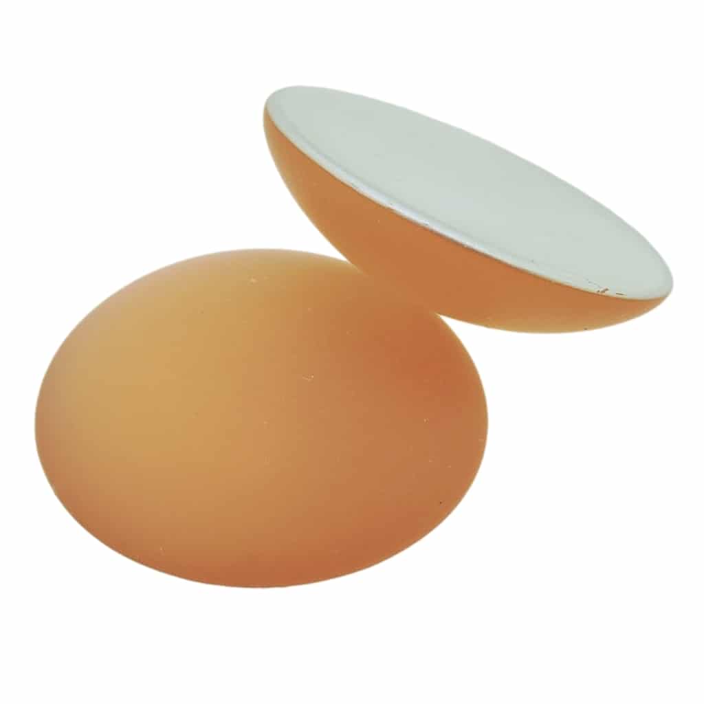 Lunasoft Lucite Cabochon 24mm Round Peach