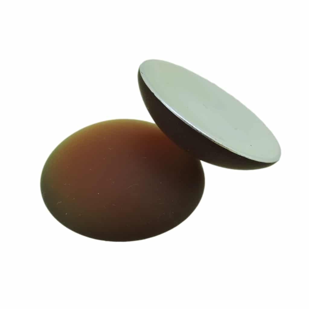 Lunasoft Lucite Cabochon 24mm Round Topaz
