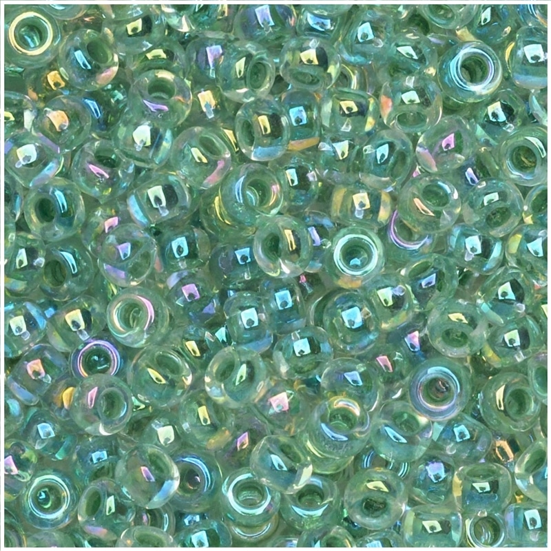 Miyuki Round Seed Beads Size 11/0 Lined Lime Crystal AB 24GM