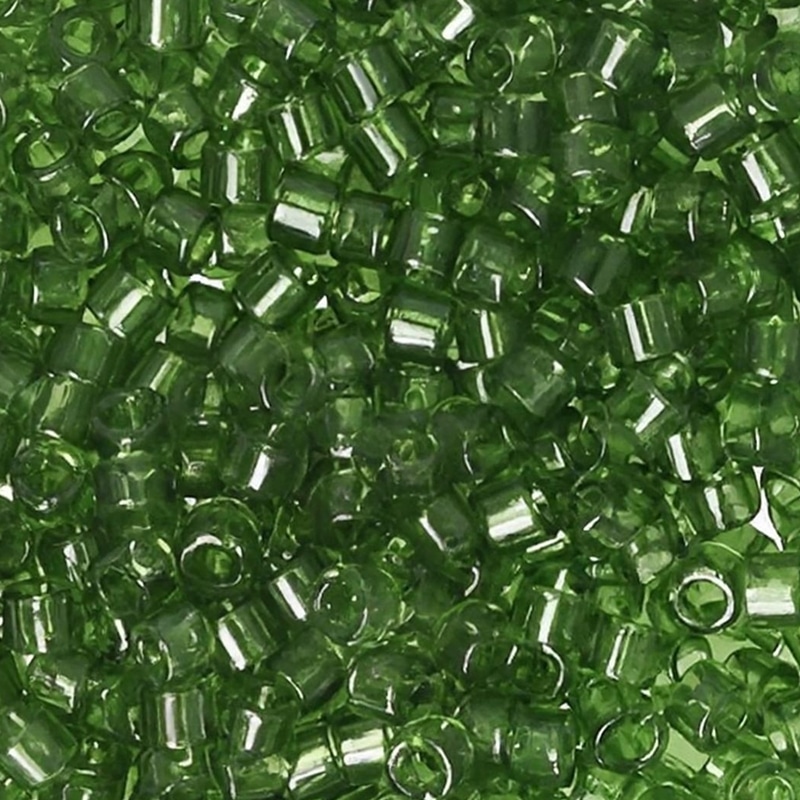 DB1107 Miyuki Delica Seed Beads 11/0 Transparent Olive 7.2GM