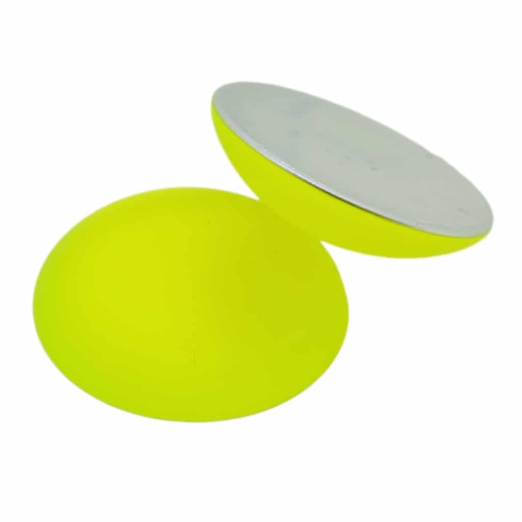 Lunasoft Lucite Cabochon 24mm Round Neon Yellow