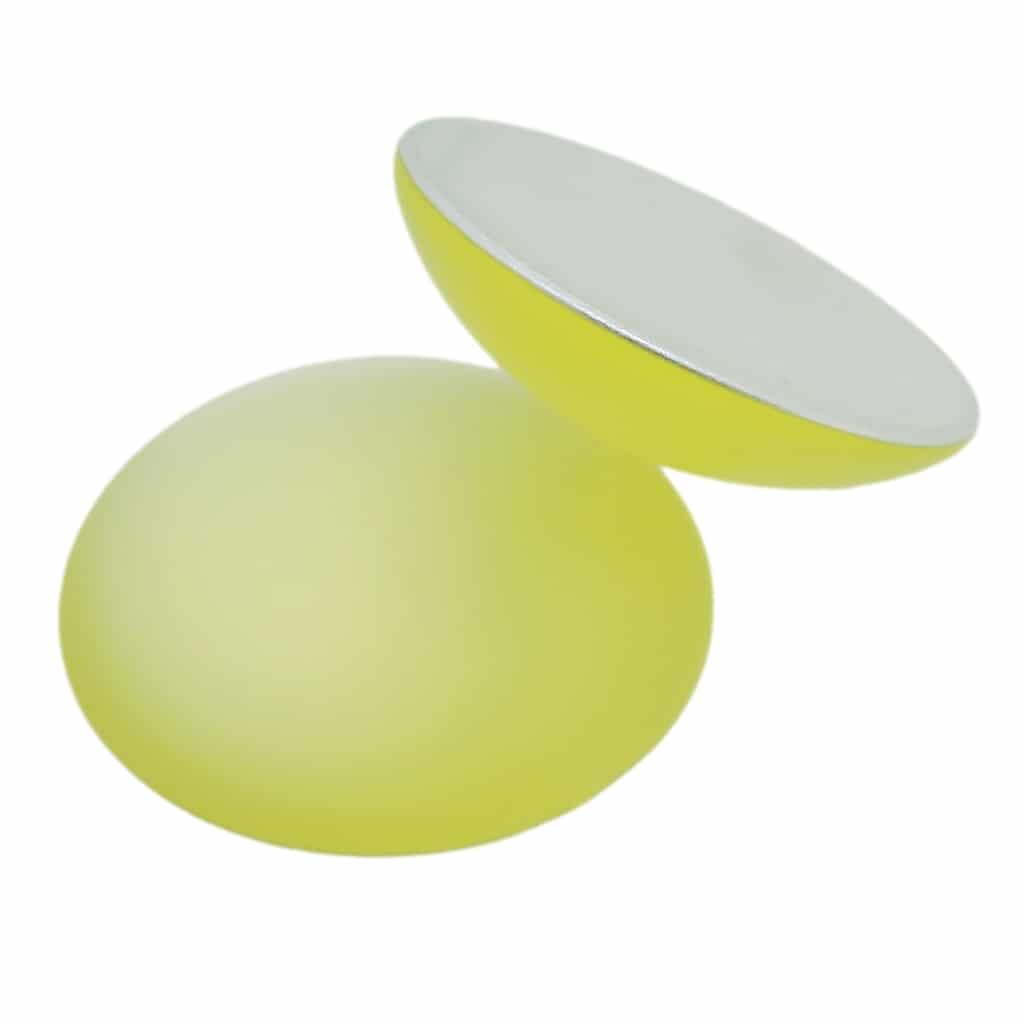 Lunasoft Lucite Cabochon 24mm Round Soft Yellow