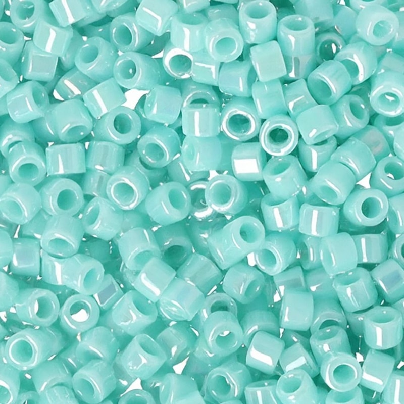 DB1576 Miyuki Delica Seed Beads 11/0 Opaque Sea Opal AB 7.2GM