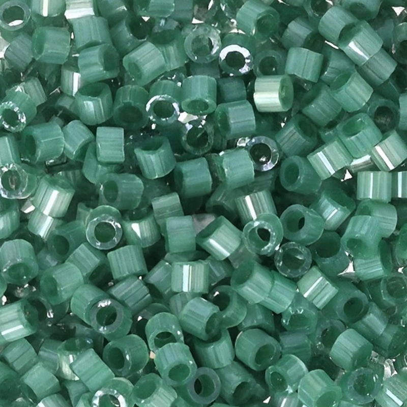 DB1814 Miyuki Delica Beads 11/0 Emerald Green Silk Satin 6.4GM