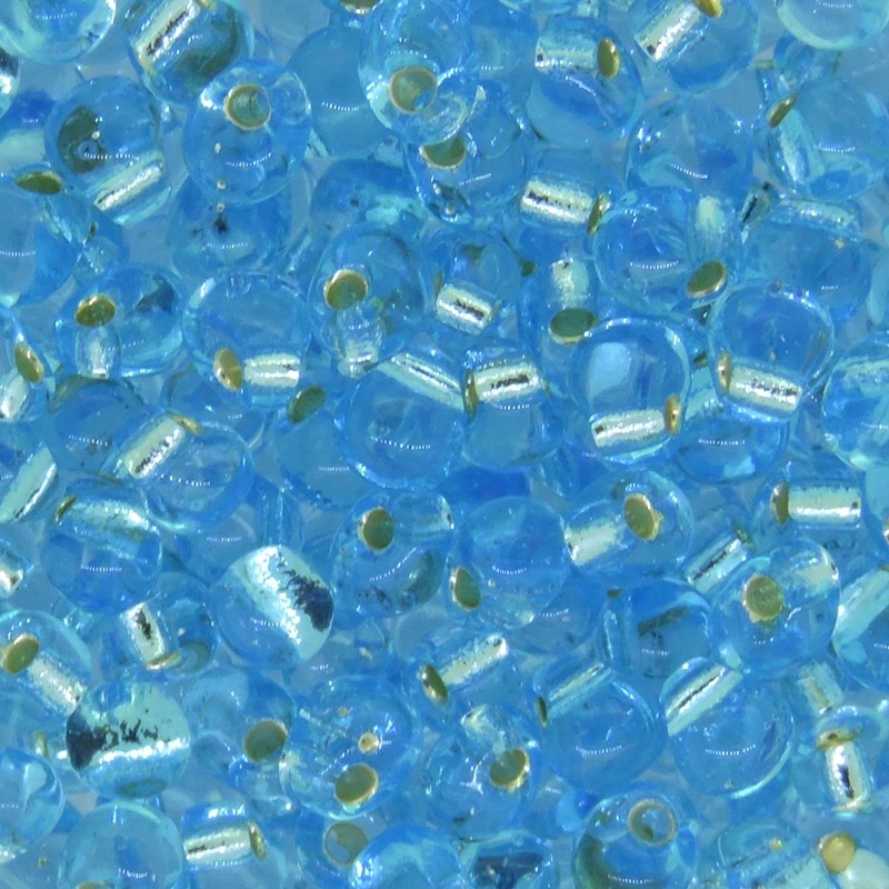Miyuki Drop Beads 3.4mm 9GM Silver Lined Aqua
