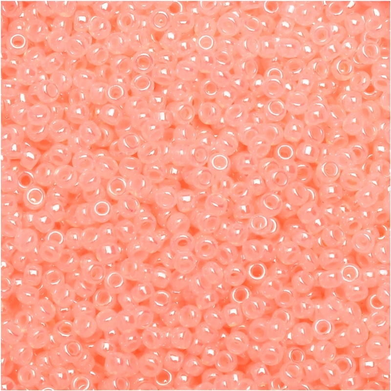Miyuki Round Seed Beads Size 15/0 Baby Pink Ceylon