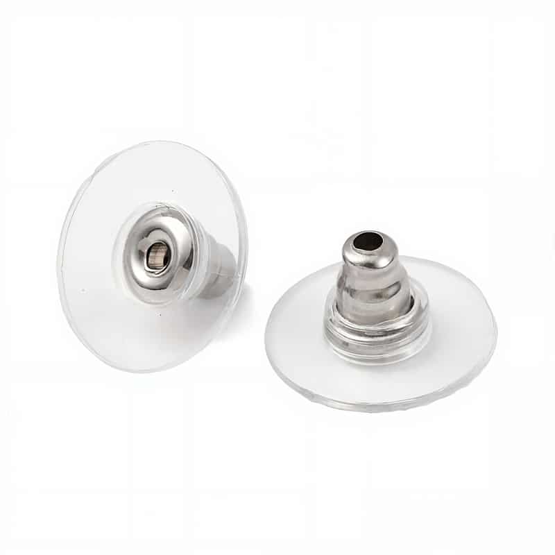 Stainless Steel Earring Backs Stability Clutch Studs with Pad