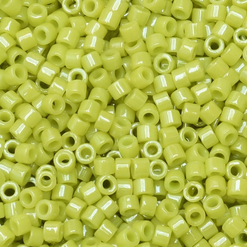 DB0262 Miyuki Delica Beads Size 11/0 Opaque Chartreuse Luster 7.2GM