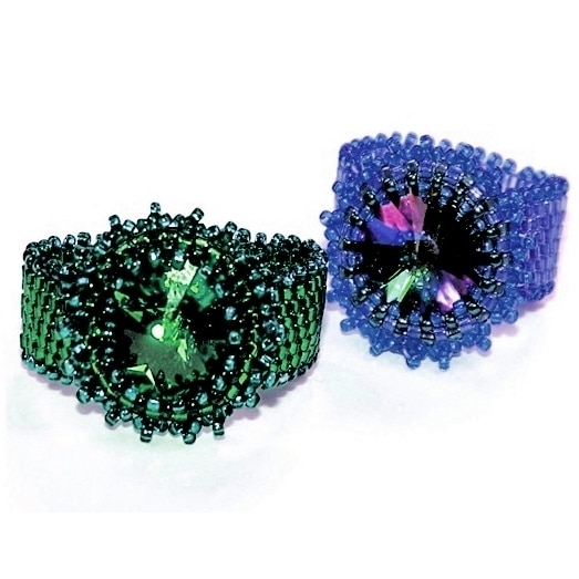 Free PDF Download Peyote Rivoli Ring Pattern