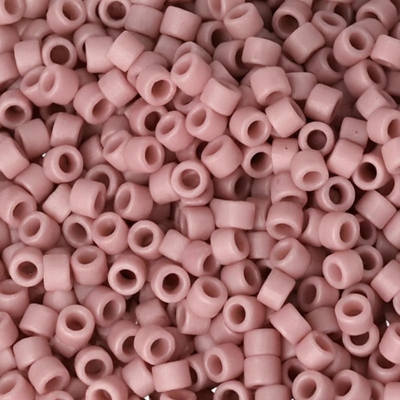 DB2294 Miyuki Delica Beads Size 11/0 Frost Opaque Mauve 7.2GM