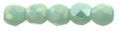 Fire Polished Faceted 2mm Round Beads 50pcs – Luster Iris Turquoise