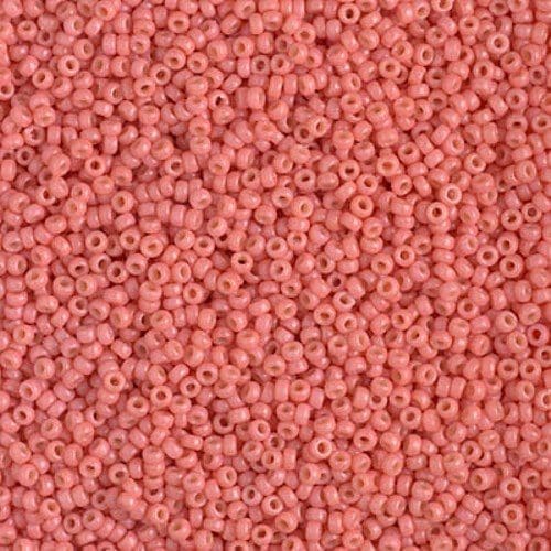 Miyuki Round Seed Beads 15/0 Duracoat Opaque Rose 8.2GM