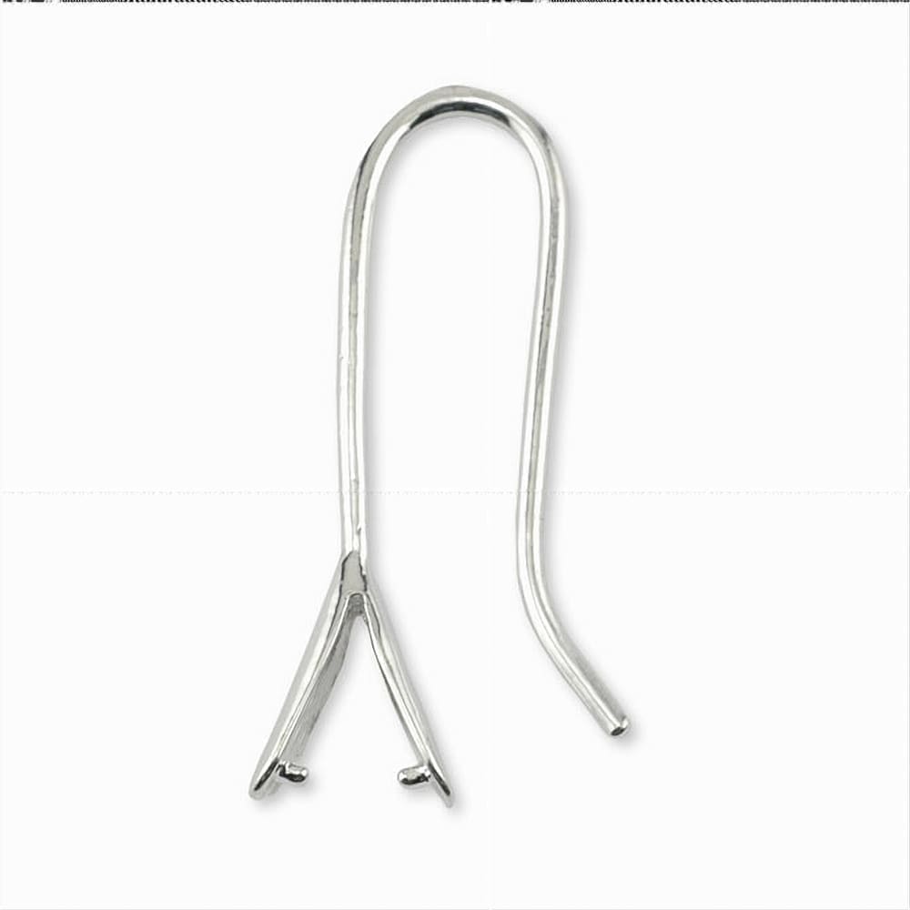 [CLOSE-OUT] Beadalon Ear Wires with Pinch Bail Small Silver Plated 4pcs