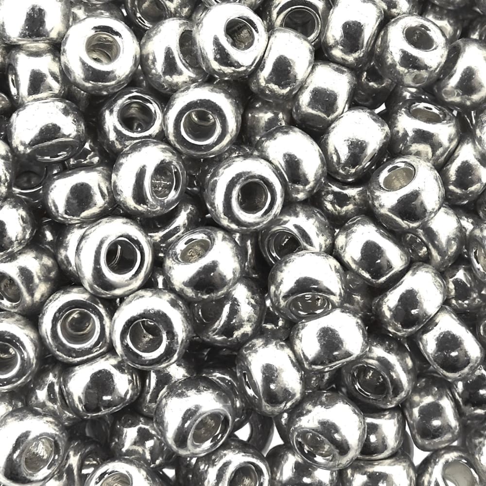 Miyuki Round Seed Beads 6/0 Galvanized Silver 20GM 6-181 (6-1051)
