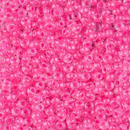 Miyuki Round Seed Beads Size 8/0 Luminous Wild Strawberry 22GM