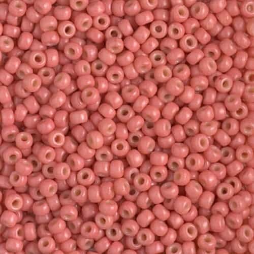 Miyuki Round Seed Beads Size 8/0 Duracoat Opaque Rose 22GM