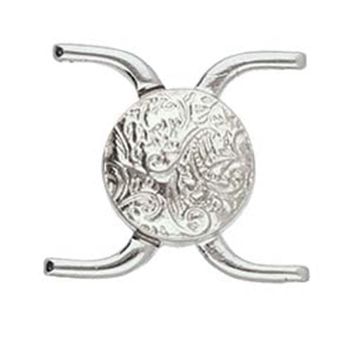 Cymbal Magnetic Clasp 2pcs Souda II for 11/0 Beads Silver Plated