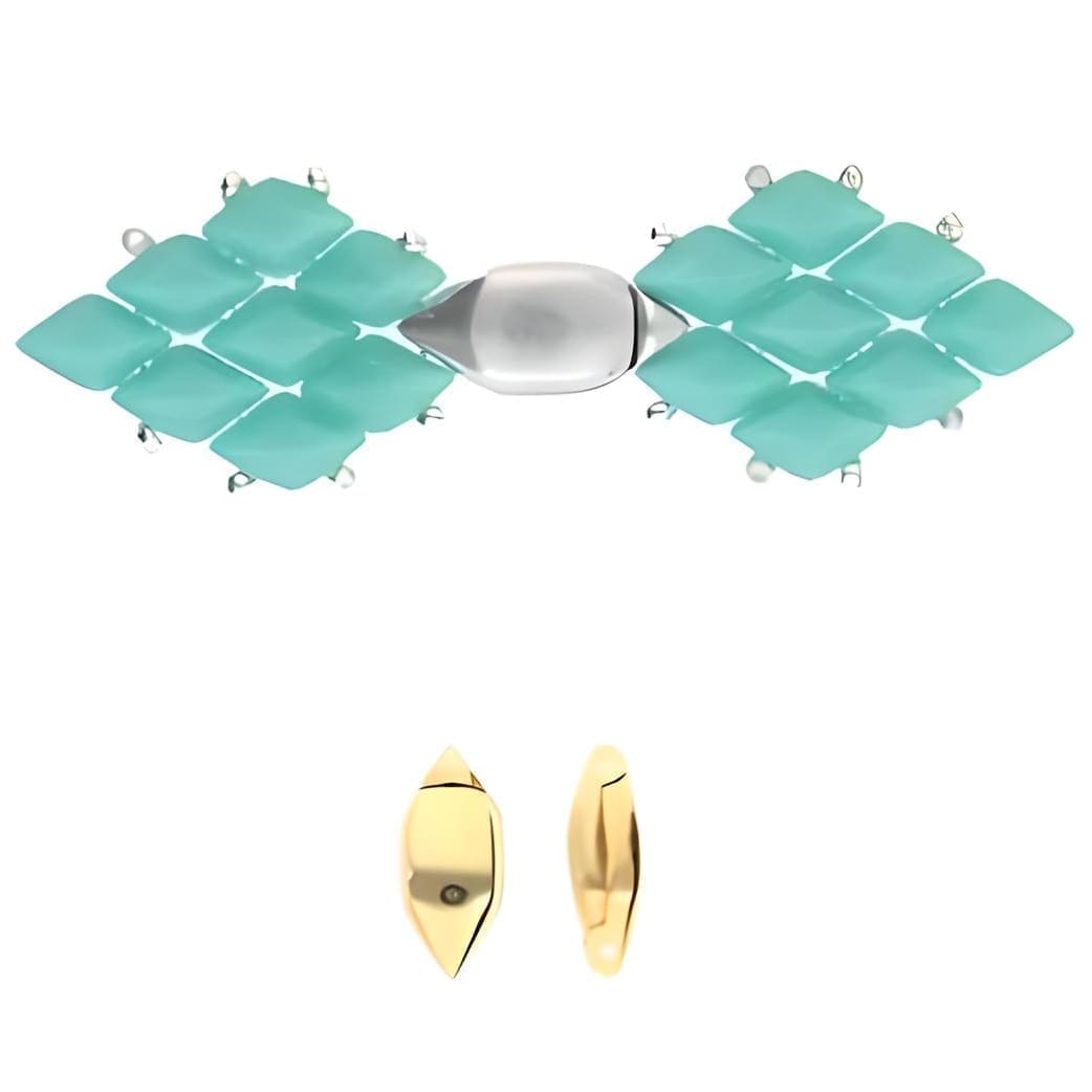 Cymbal Magnetic Clasp Ralaki for GemDuo Beads, Gold Plated Clasp