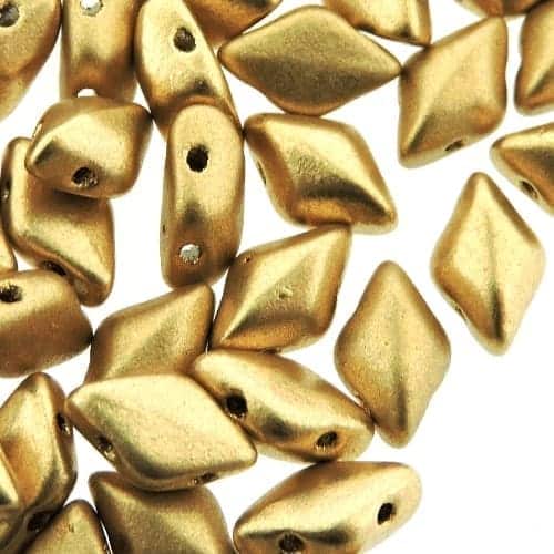 GemDuo Beads 2-Hole 8x5mm 10GM – Bronze Pale Gold