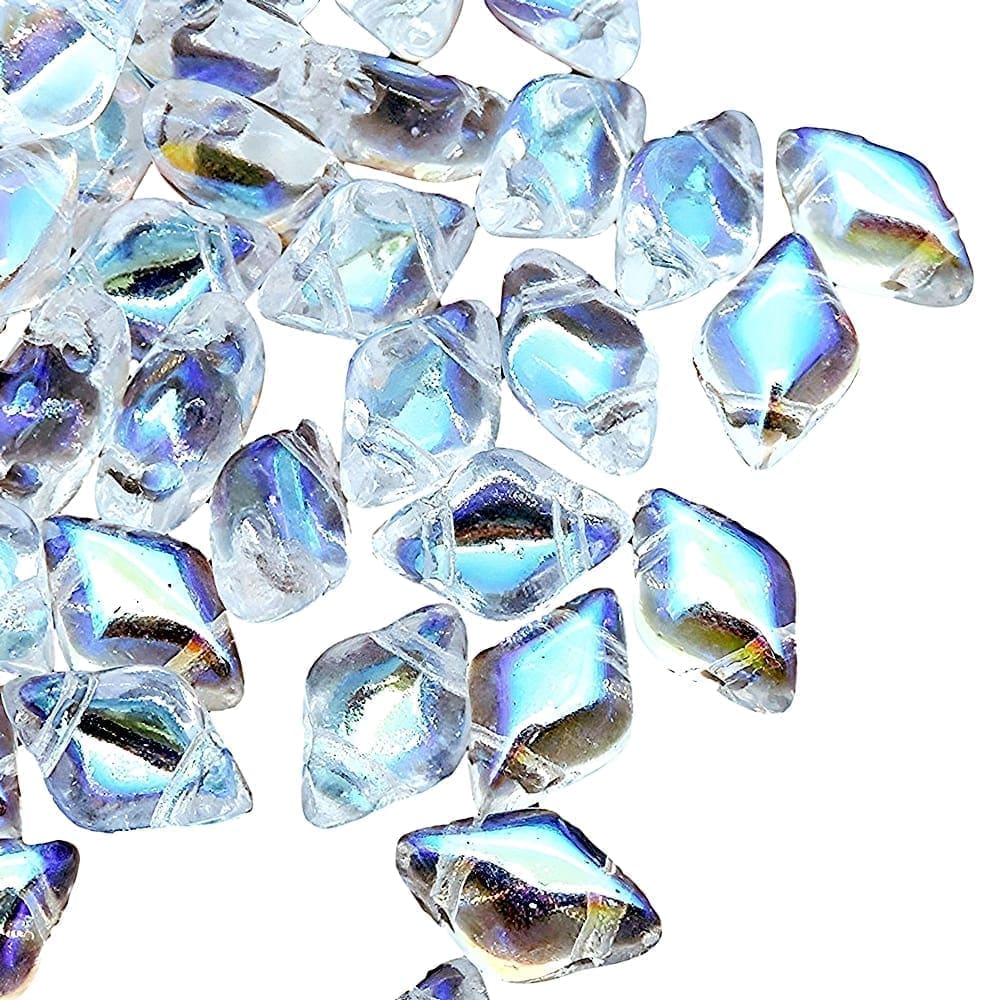 GemDuo Beads 2-Hole 8x5mm 10GM – Crystal AB