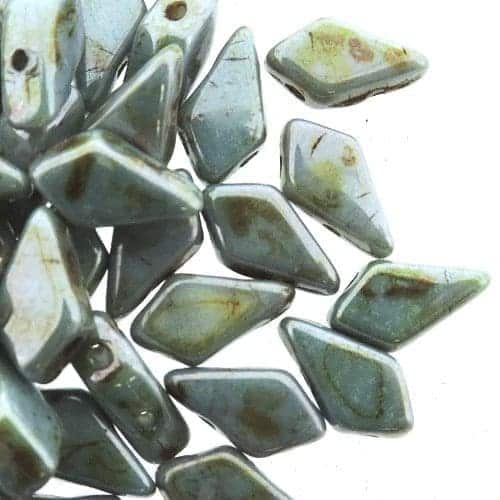 Kite Beads 2-Hole 9x5mm 9GM – Chalk Lazure Blue