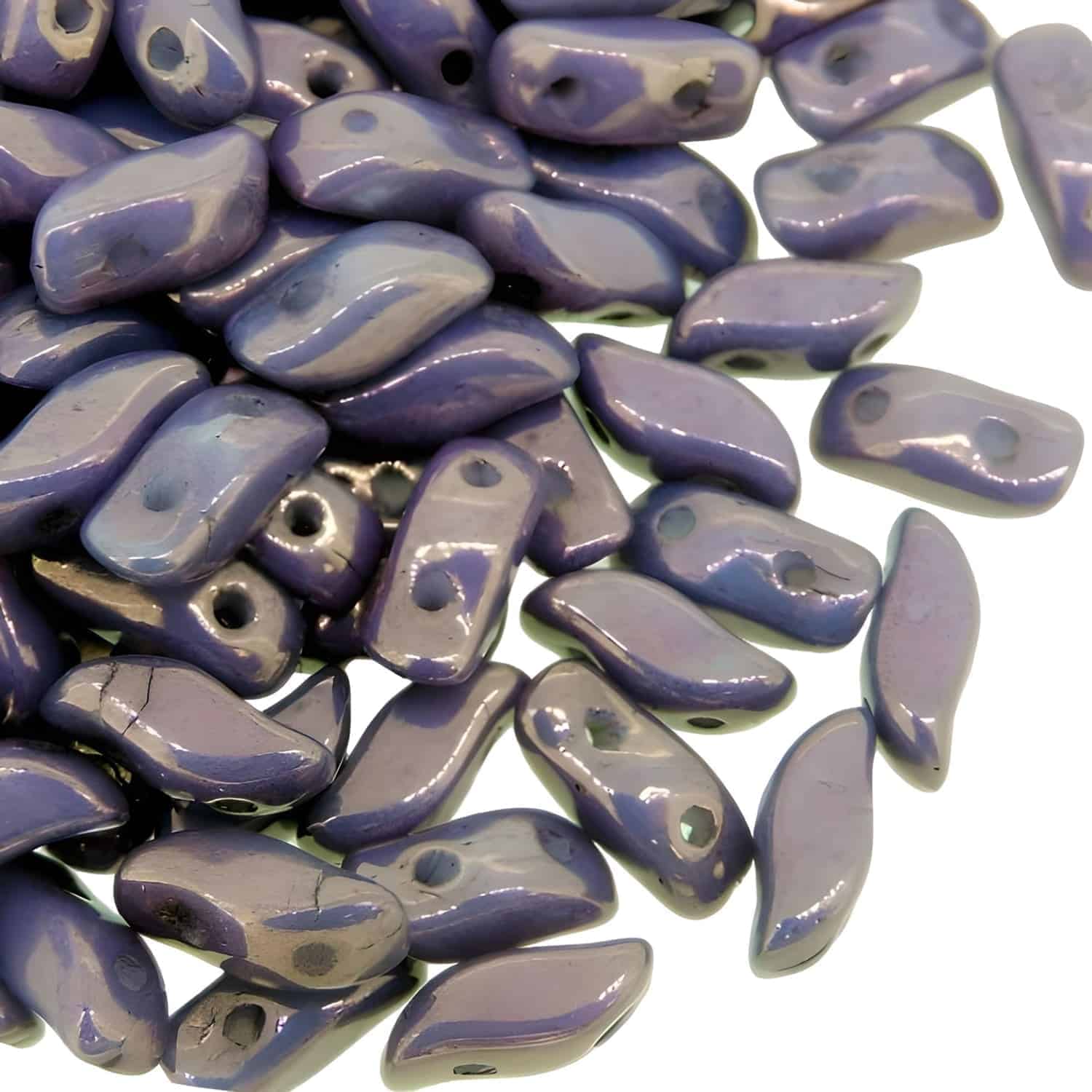 StormDuo Beads 3x7mm, Chalk Vega Luster 12GM/100pcs