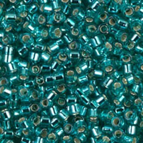 DB1208 Miyuki Delica Seed Beads 11/0 Silver Lined Caribbean Teal 7.2GM