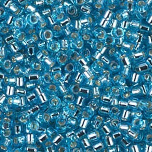 DB1209 Miyuki Delica Seed Beads 11/0 Silver Lined Ocean Blue 7.2GM