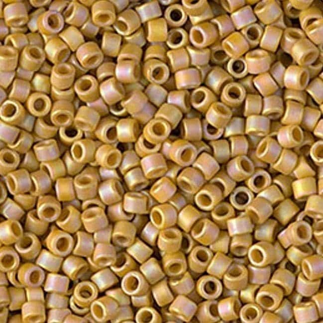 DB2303 Miyuki Delica Seed Beads 11/0 Frosted Opaque Glazed Rainbow Honeybee