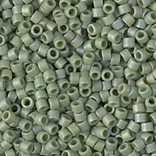 DB2310 Miyuki Delica Seed Beads 11/0 Frosted Opaque Glazed Rainbow Kiwi AB 7.2GM