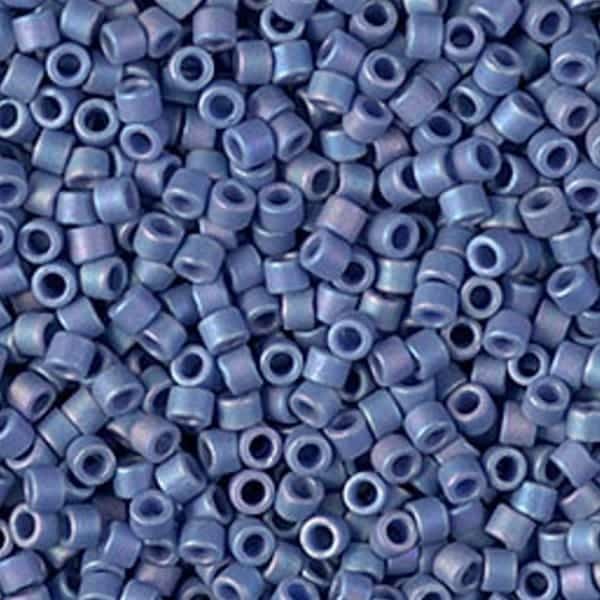 DB2317 Miyuki Delica Seed Beads 11/0 Frosted Opaque Glazed Rainbow Nebula 7GM