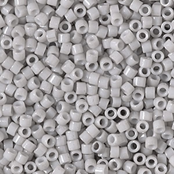 DB2366 Miyuki Delica Seed Beads 11/0 Duracoat Opaque Soft Gray 7.2GM