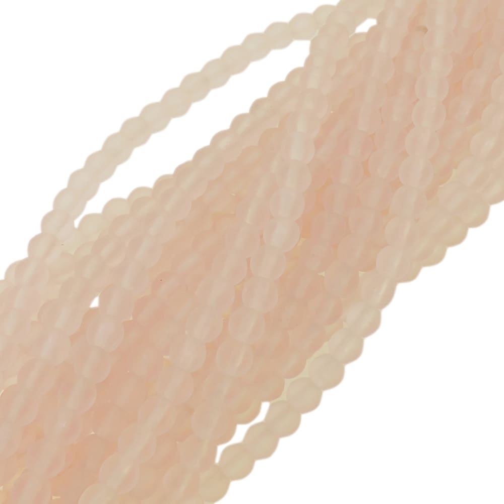 Czech Round Druk Beads 4mm – Matte Rosaline 100pcs