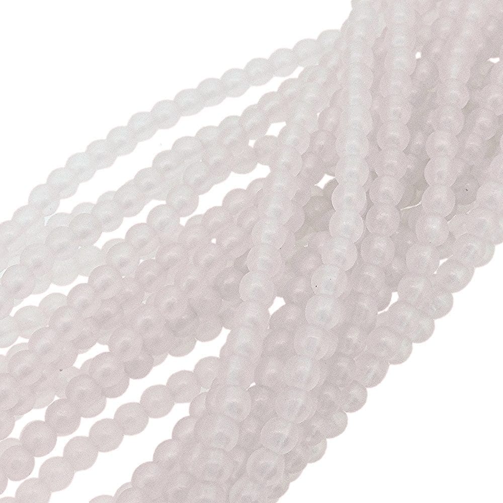 Czech Round Druk Beads 4mm – Sueded Gold Rosaline 100pcs